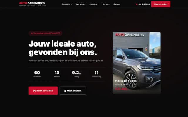 Danenberg Auto website