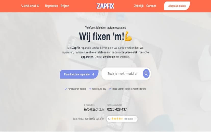 ZapFix website