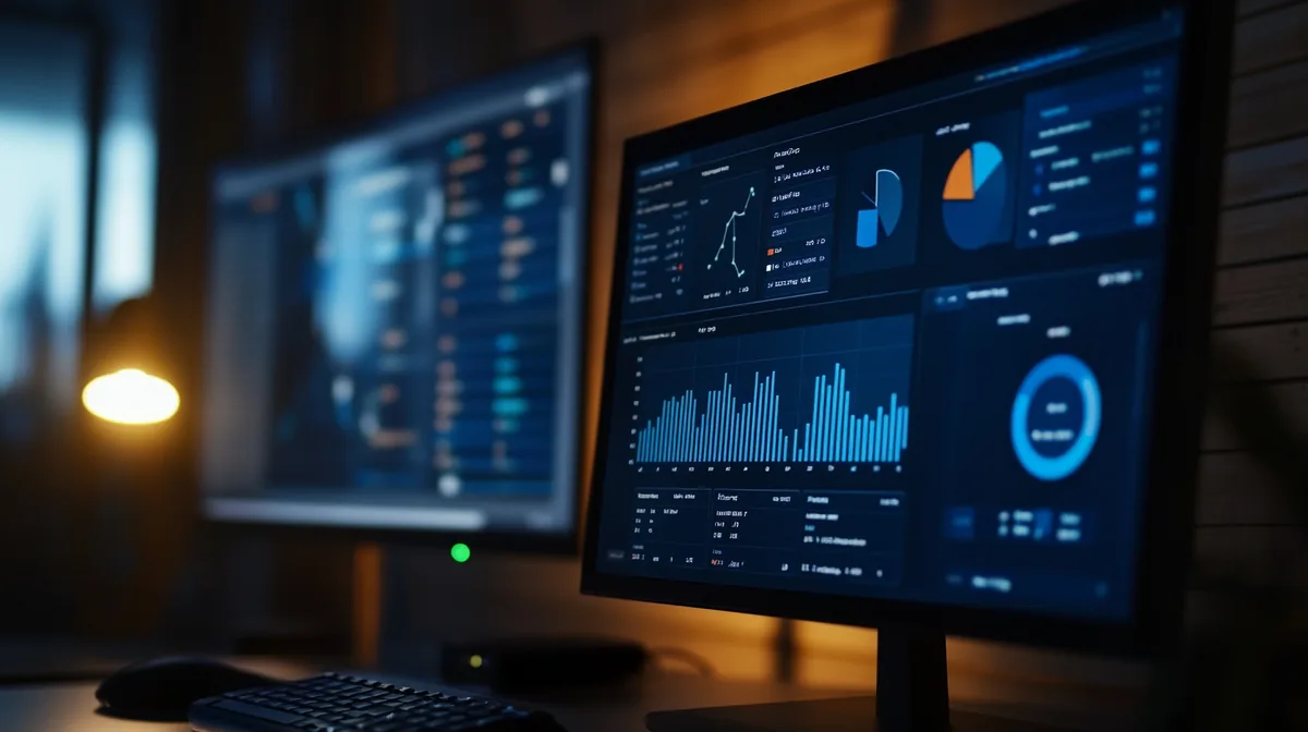 Google Analytics 4 dashboard met bezoekersstatistieken op scherm