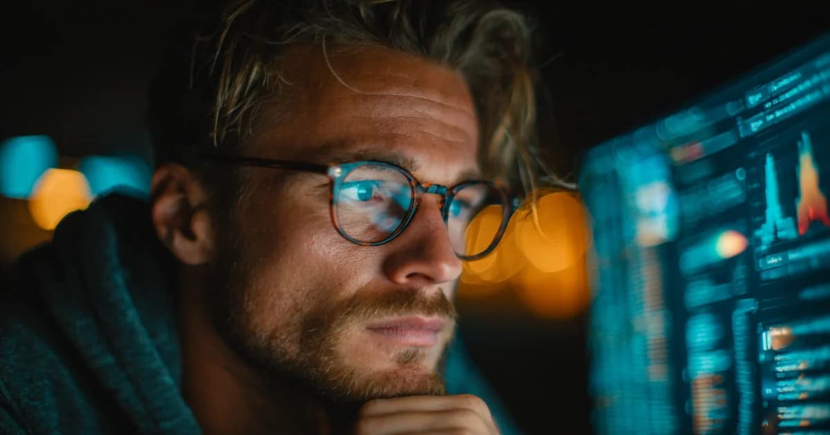 Developer analyseert Core Web Vitals en technische SEO-metrics op scherm