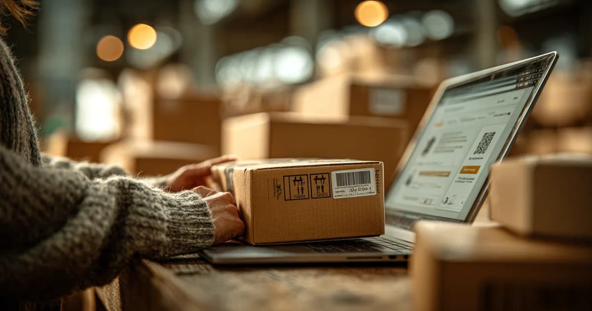 Webshop-beheerder bekijkt bestellingenoverzicht op tablet