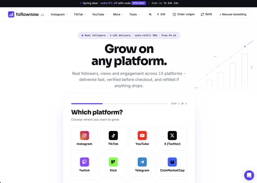 FollowNow website
