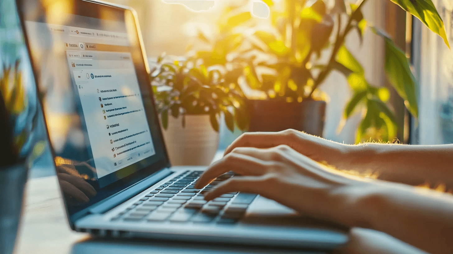Website ontwikkelaar aan het werk