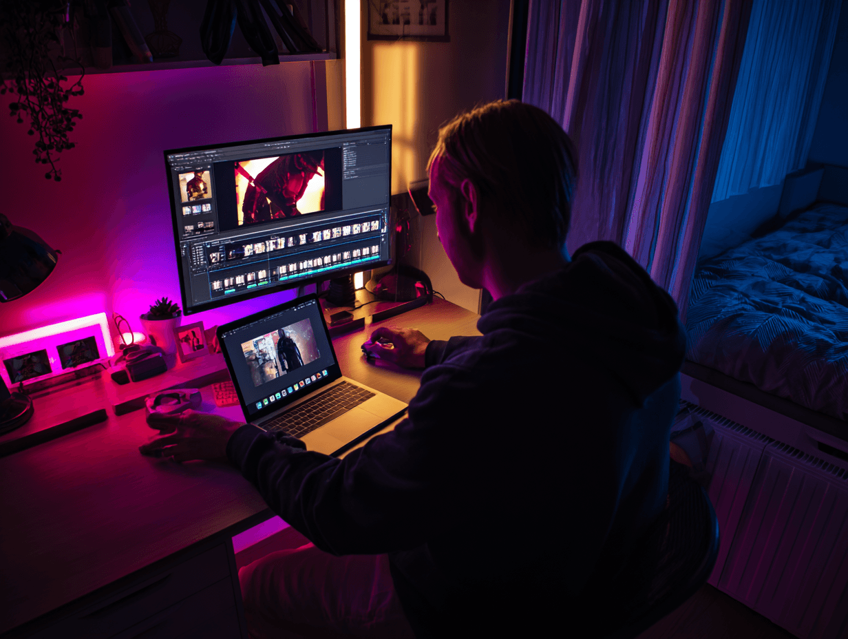 Creator monteert TikTok video