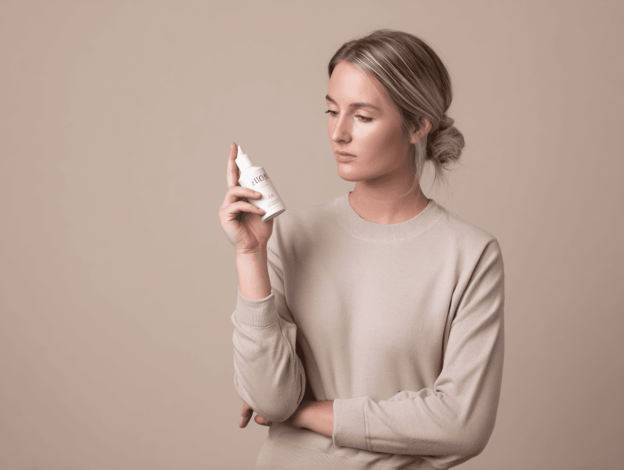 Model met product uit Nederlandse webshop